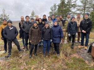 GRETE partners on a forest tour